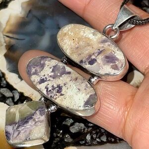 Purple Opalized Fluorite Pendant 2 1/2”